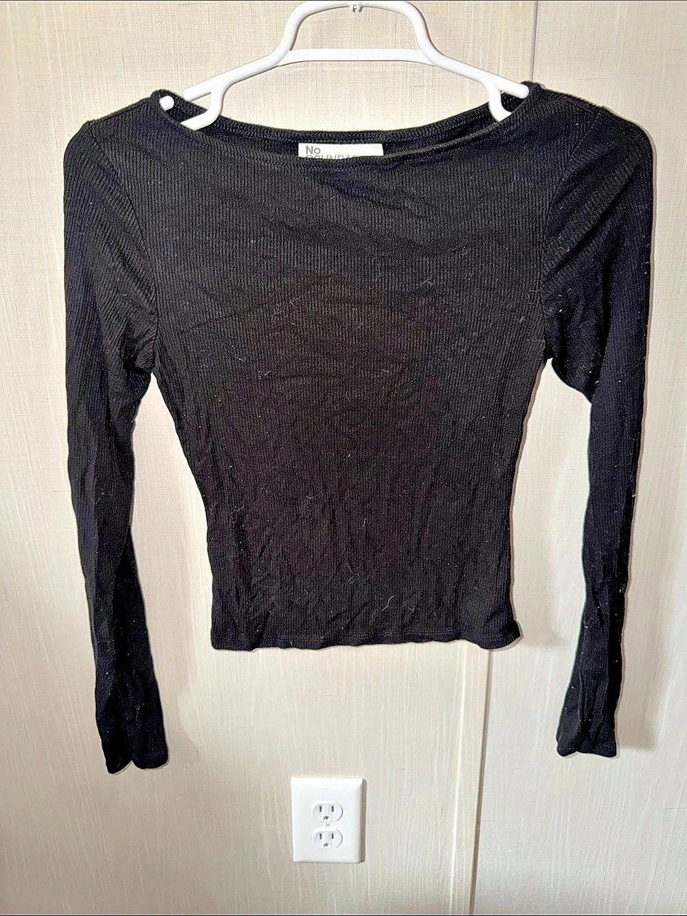 No Boundaries Black Long Sleeve Top Size XS